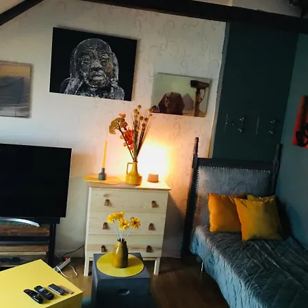 홈스테이 Downtown Loft With Shared Bathroom